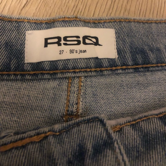 RSQ Womens 90s Jeans High Waist Rigid light denim Straight Leg Size 27 - Picture 12 of 15